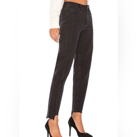 Joe’s Jeans X Taylor Hill Black Mid Rise Slim Straight Ankle Woman’s Size 27 - Picture 3 of 5
